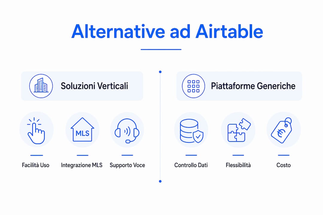 Infografica: confronto tra le migliori soluzioni Airtable per agenzie immobiliari