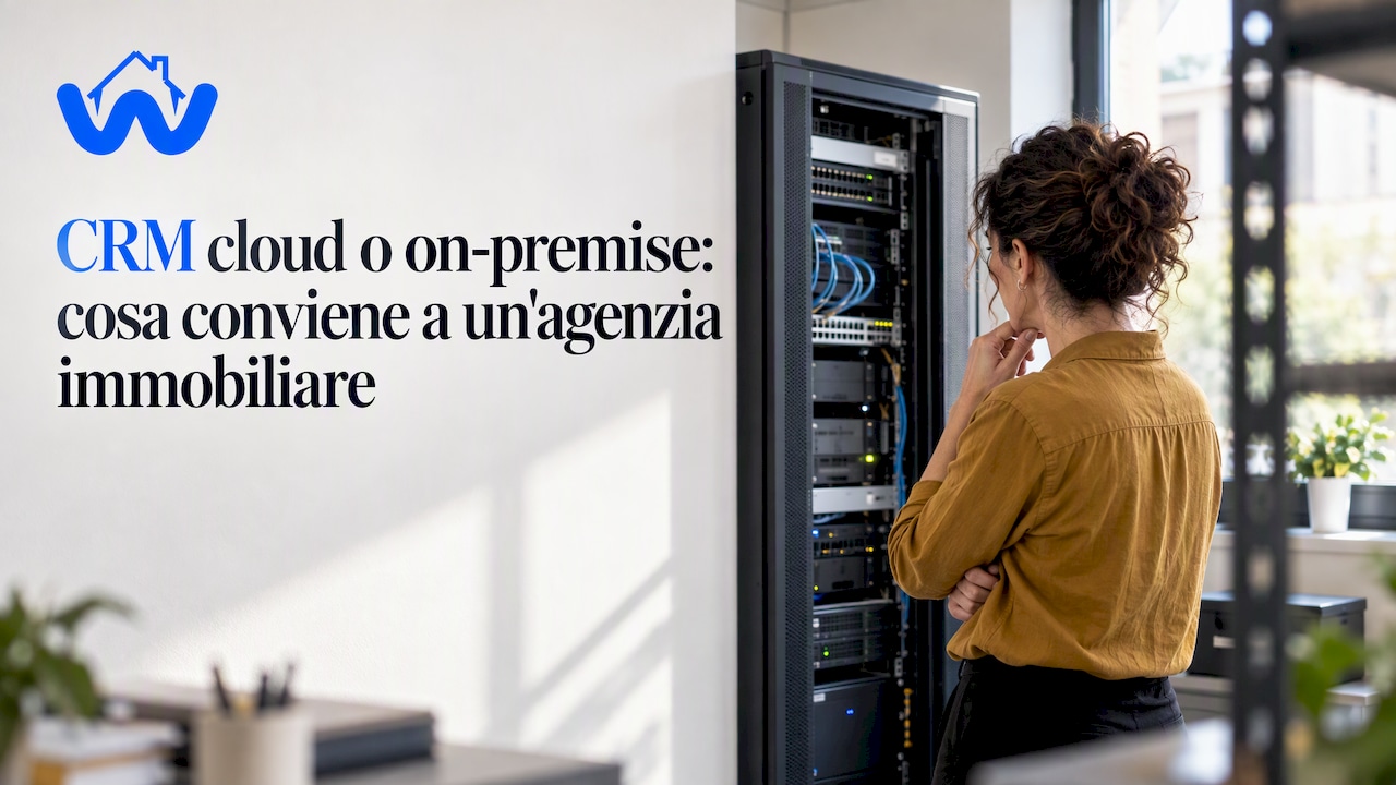 CRM cloud o on-premise: cosa conviene a un'agenzia immobiliare