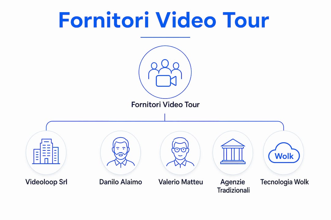 Panoramica visiva dei principali provider di video tour