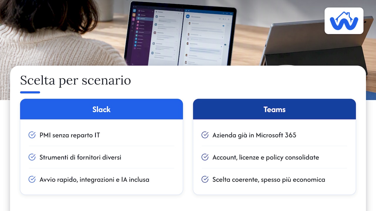 Scenari decisionali per scegliere Slack o Teams