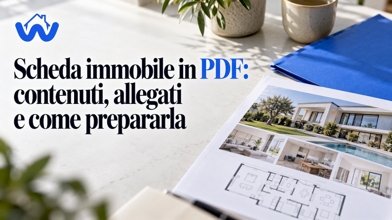 Scheda immobile in PDF: contenuti, allegati e come prepararla