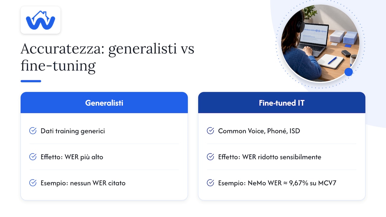 Evidenze tecniche sull'accuratezza per l'italiano: cosa dicono i benchmark — overview diagram