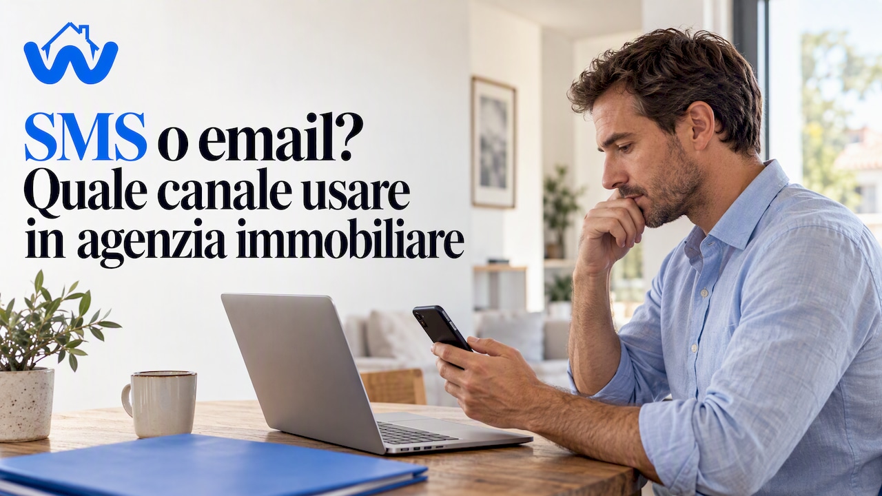 SMS o email? Quale canale usare in agenzia immobiliare