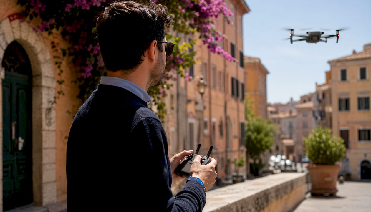 Riprese professionali di immobili con drone, per valorizzare ogni dettaglio della tua proprietà.
