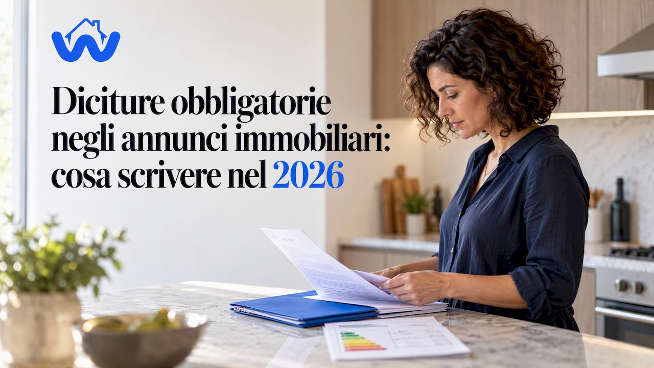 Diciture obbligatorie negli annunci immobiliari: cosa scrivere nel 2026