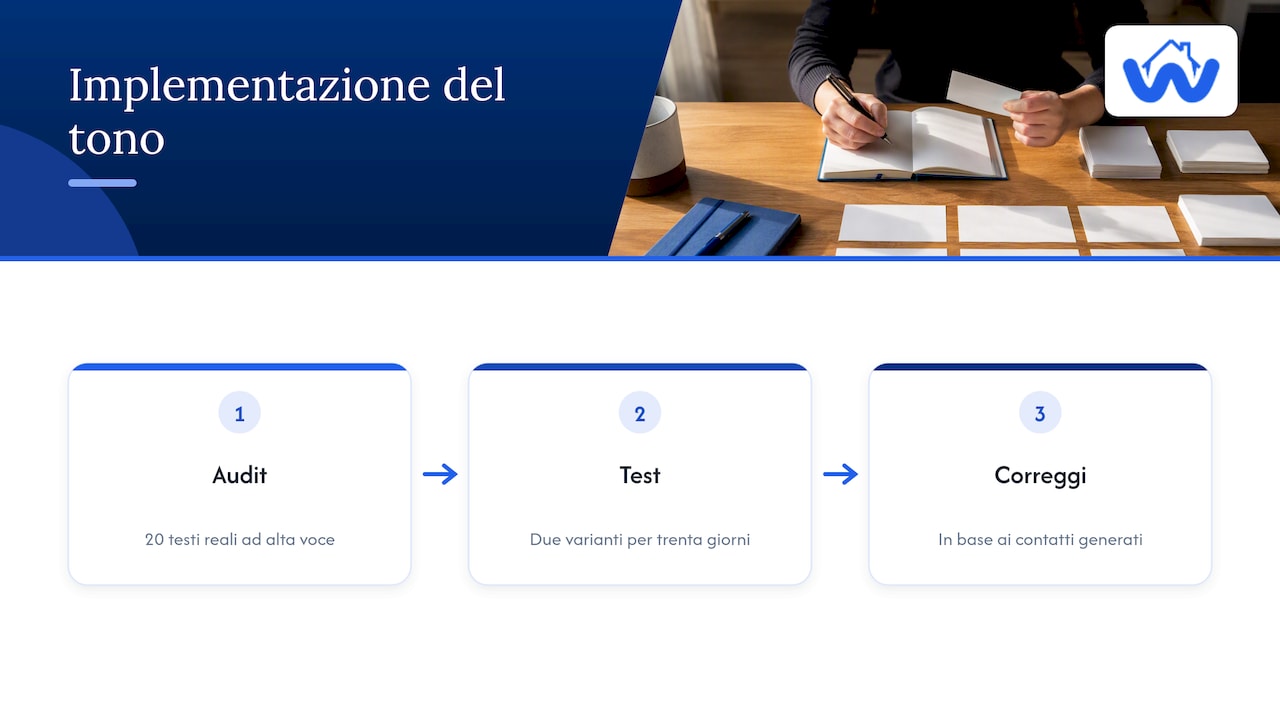Priorità pratiche per chi deve davvero implementare il tono — overview diagram