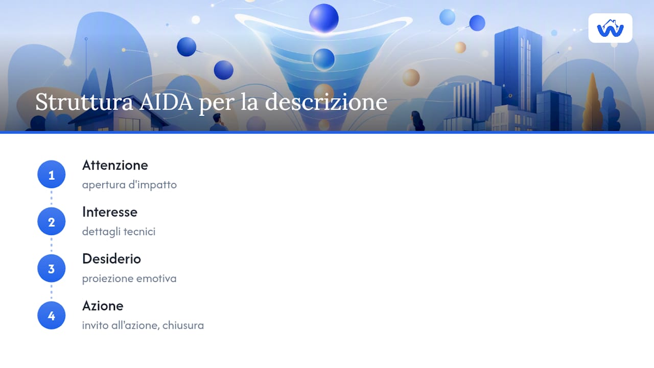 Schema della struttura descrittiva AIDA